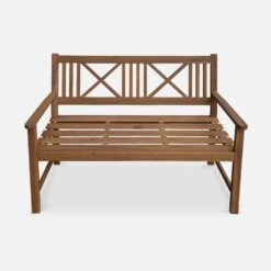 Banc En Bois 3 Places -Mobilier de maison ACBENCHNAT 02