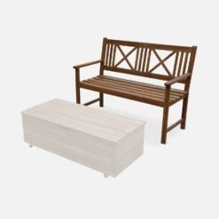 Banc En Bois 3 Places -Mobilier de maison ACBENCHNAT 04