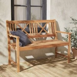 Banc En Bois 3 Places -Mobilier de maison ACBENCHNAT 08