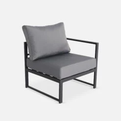 Salon De Jardin Modulable Aluminium 5 Places Couleur : Anthracite / Gris 12 Salon De Jardin Modulable Aluminium 5 Places Couleur : Anthracite / Gris -Mobilier de maison AF3007ATGY 03