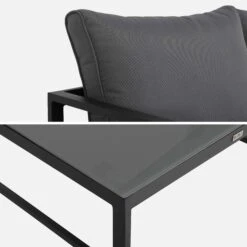 Salon De Jardin Modulable Aluminium 5 Places Couleur : Anthracite / Gris 16 Salon De Jardin Modulable Aluminium 5 Places Couleur : Anthracite / Gris -Mobilier de maison AF3007ATGY 07