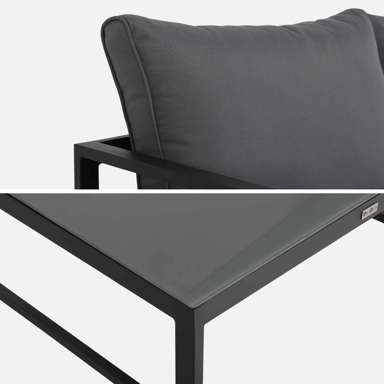 Salon De Jardin Modulable Aluminium 5 Places Couleur : Anthracite / Gris 8 Salon De Jardin Modulable Aluminium 5 Places Couleur : Anthracite / Gris â Image 8