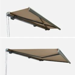 Store Banne électrique 4x3m Couleur : Taupe -Mobilier de maison AWA4X3FCBN 03