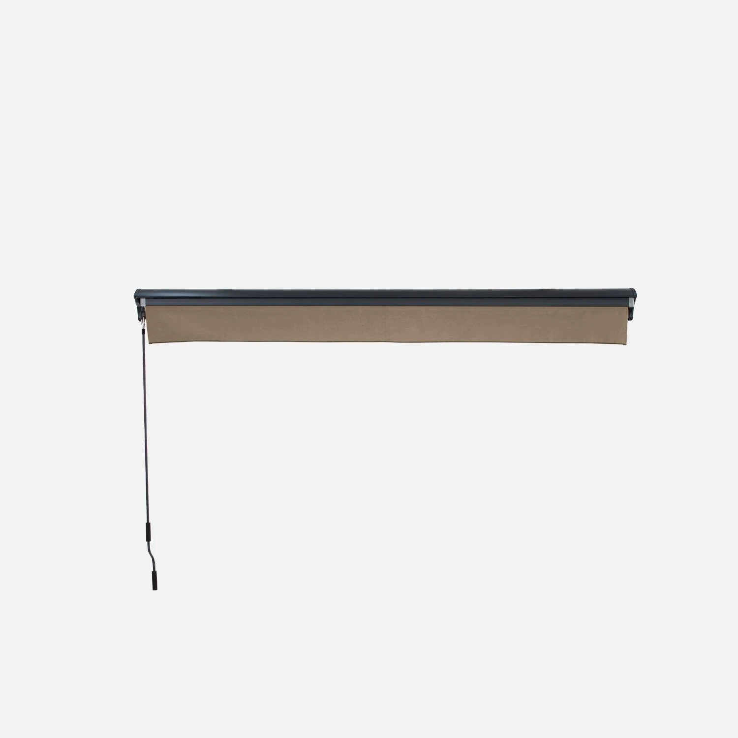 Store Banne Manuel 3x2m Couleur : Taupe 2 Store Banne Manuel 3x2m Couleur : Taupe – Image 2