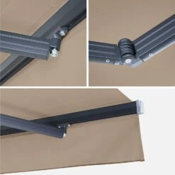 Store Banne Manuel 3x2m Couleur : Taupe 9 Store Banne Manuel 3x2m Couleur : Taupe -Mobilier de maison AWM3X2SCBN 04