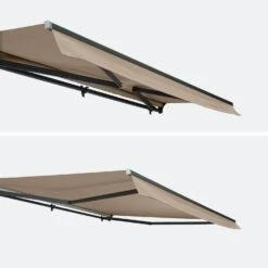 Store Banne Manuel 4x3m Couleur : Taupe -Mobilier de maison AWM4X3SCBN 03