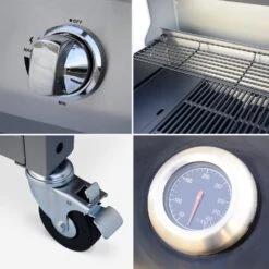 Barbecue Gaz 4 Brûleurs Dont 1 Feu Latéral Avec Housse Couleur : Noir -Mobilier de maison BBQ3593BKCOV 04