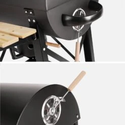 Barbecue Smoker Américain Charbon -Mobilier de maison BBQ8040BK 03
