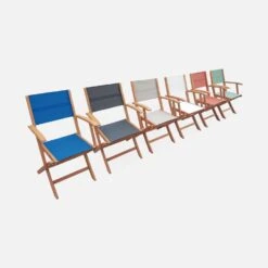 Table De Jardin Extensible Bois, 10 Chaises Couleur : Bois / Anthracite -Mobilier de maison EC300R10AT 06