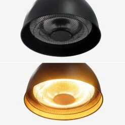 Parasol Chauffant électrique 1500W -Mobilier de maison EHH1500LAPBK 04