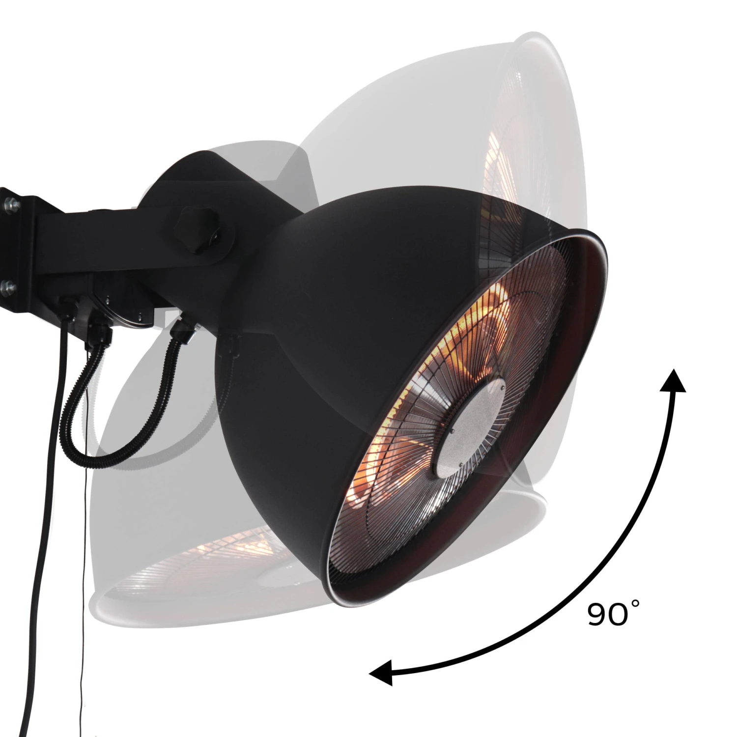 Parasol Chauffant Mural électrique 2000W 3 Parasol Chauffant Mural électrique 2000W – Image 3