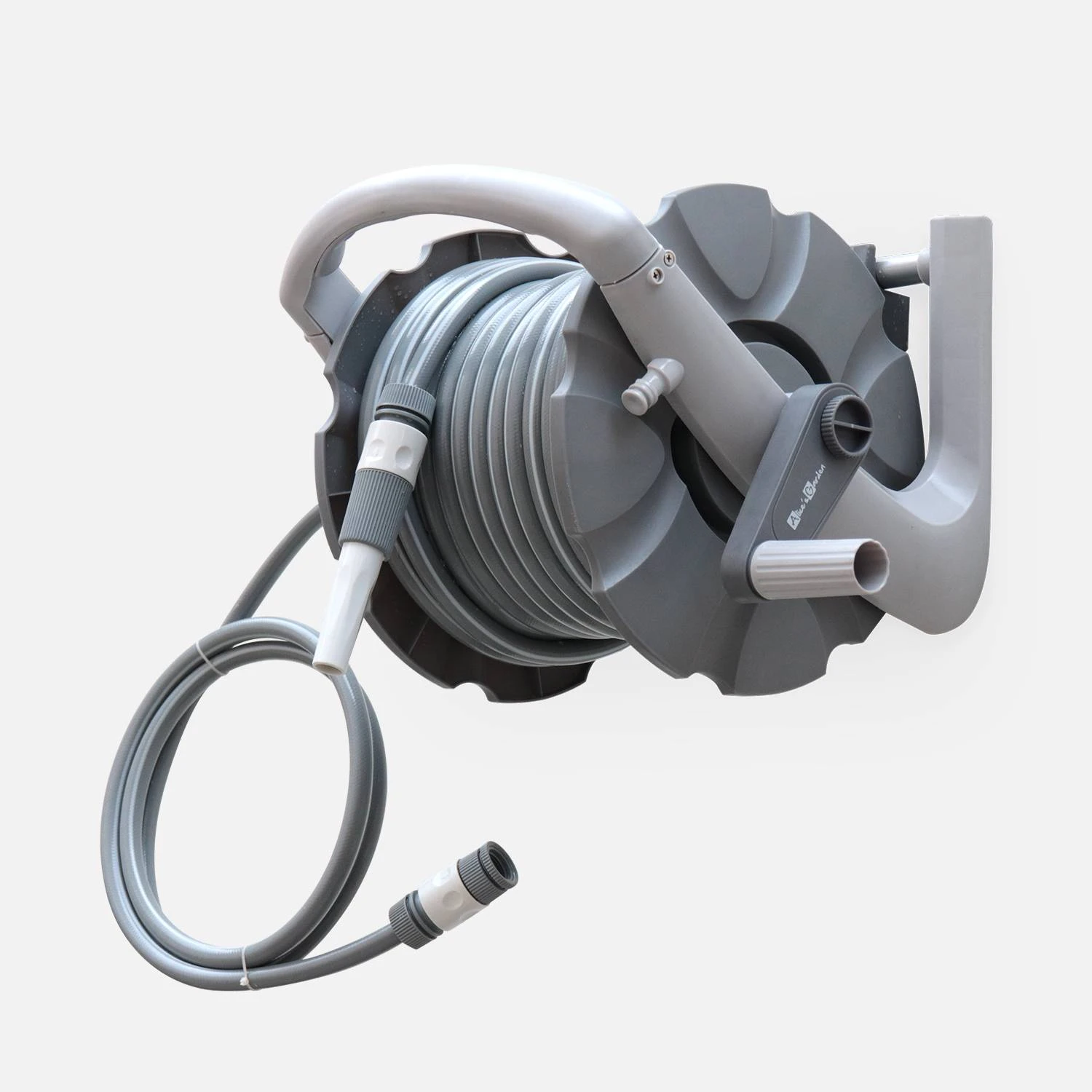 Dévidoir Mural Automatique Avec Tuyau D'arrosage, 20m 1 Dévidoir Mural Automatique Avec Tuyau D'arrosage, 20m