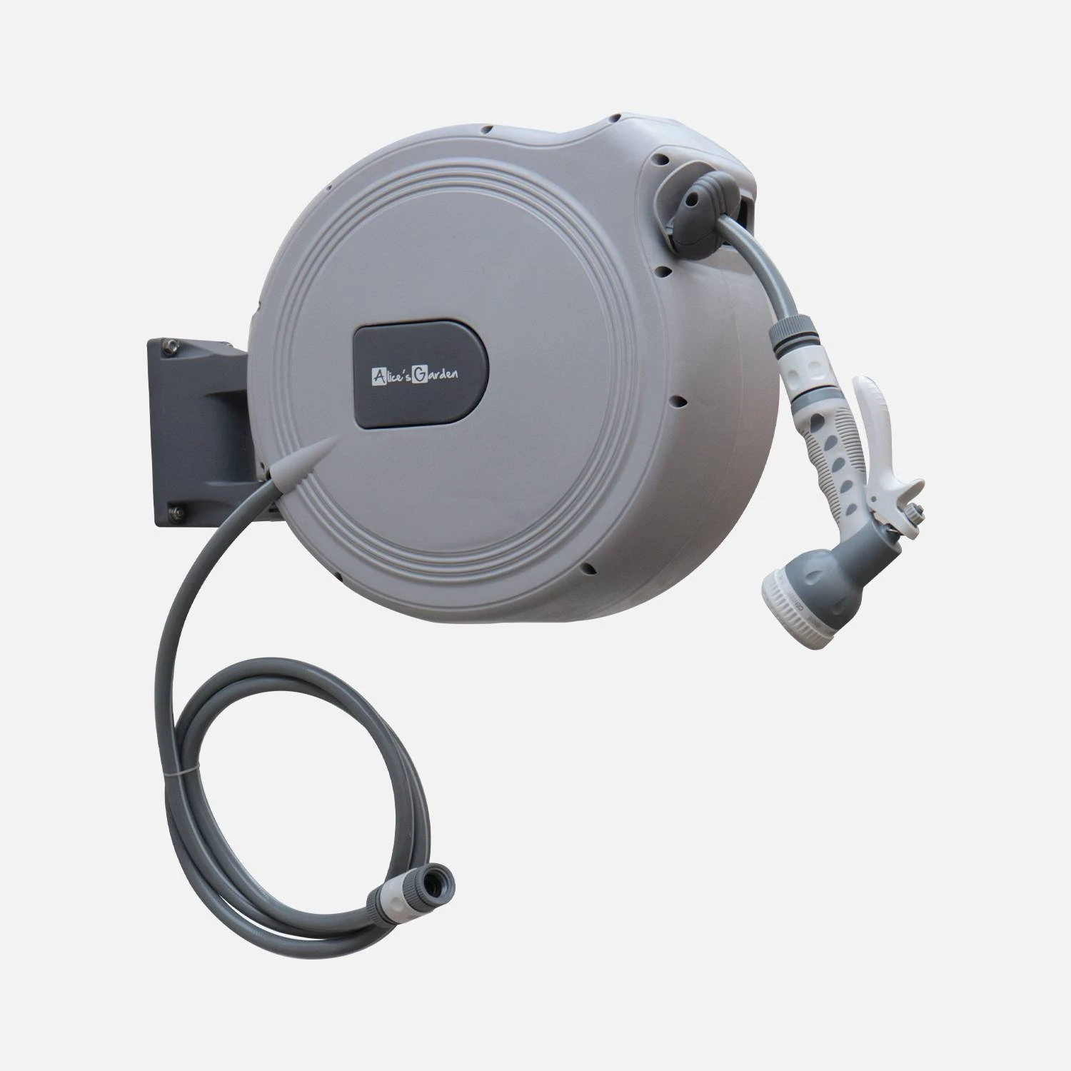 Dévidoir Mural Automatique Avec Tuyau D'arrosage, 30m 1 Dévidoir Mural Automatique Avec Tuyau D'arrosage, 30m