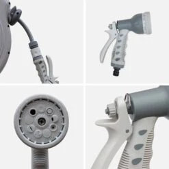 Dévidoir Mural Automatique Avec Tuyau D'arrosage, 30m 7 Dévidoir Mural Automatique Avec Tuyau D'arrosage, 30m -Mobilier de maison EXWH30AR 03