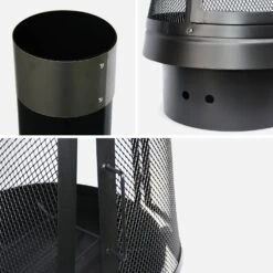 Brasero Cheminée D'extérieur 9 Brasero Cheminée D'extérieur -Mobilier de maison FPLF107BK 04