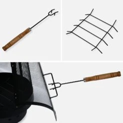 Brasero Cheminée D'extérieur 10 Brasero Cheminée D'extérieur -Mobilier de maison FPLF107BK 05