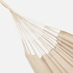 Toile De Hamac Polycoton 220 X 140 Cm Couleur : Ecru -Mobilier de maison HAMCOL220NAT 02