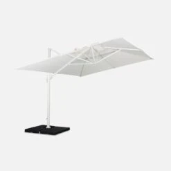 Parasol Déporté Rectangulaire 3x4 M -Mobilier de maison HU3X4WH 02