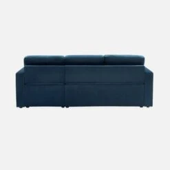 Canapé Convertible 3 Places Velours Couleur : Bleu Pétrole 12 Canapé Convertible 3 Places Velours Couleur : Bleu Pétrole -Mobilier de maison ICCSOFAVVBLU 03