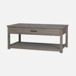 Table Basse Effet Bois, 1 Tiroir 9 Table Basse Effet Bois, 1 Tiroir -Mobilier de maison ICTBL110GY 01