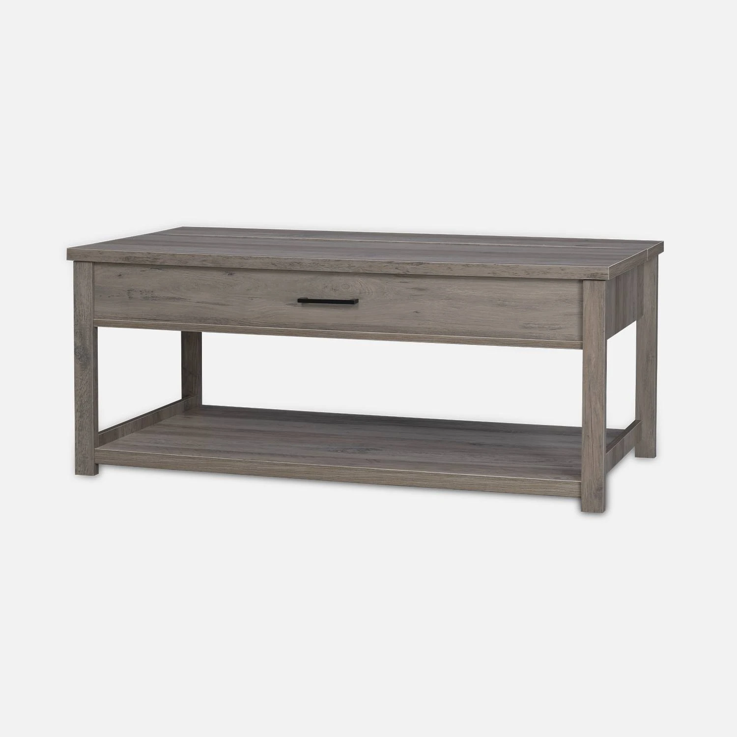 Table Basse Effet Bois, 1 Tiroir 4 Table Basse Effet Bois, 1 Tiroir – Image 4
