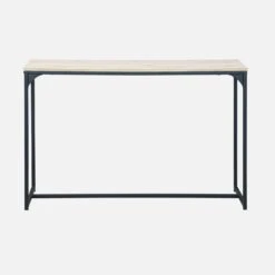 Console Métal Et Effet Bois Couleur : Noir -Mobilier de maison ILFCT120BN 02