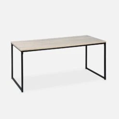 Table Basse Gigogne Encastrable Métal Et Effet Bois (lot De 2) -Mobilier de maison ILFCTLX2BN 03