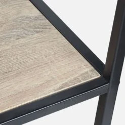 Etagère Bibliothèque Industrielle Métal Et Effet Bois 5 Niveaux -Mobilier de maison ILFSHELF78BN 04