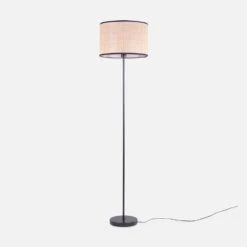 Lampadaire Filaire Intérieure En Cannage H 162cm -Mobilier de maison ILUMBOG162CAN 01