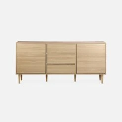 Buffet Effet Bois 2 Portes 160 Cm Couleur : Bois -Mobilier de maison IMKBUFFET160WD 04