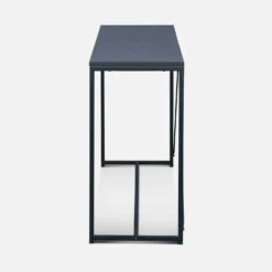 Console Métal Avec Barre De Renfort -Mobilier de maison INDUCOT120BK 03
