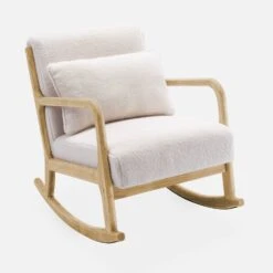Rocking Chair Scandinave Bouclettes 11 Rocking Chair Scandinave Bouclettes -Mobilier de maison IRACSCABOUCL 01