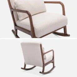 Rocking Chair Scandinave En Bois Et Tissu Bouclette 12 Rocking Chair Scandinave En Bois Et Tissu Bouclette -Mobilier de maison IRACSCALWLBOUCL 03