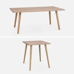 Table Basse Effet Bois (lot De 2) 10 Table Basse Effet Bois (lot De 2) -Mobilier de maison ISTABLX2NAT 03