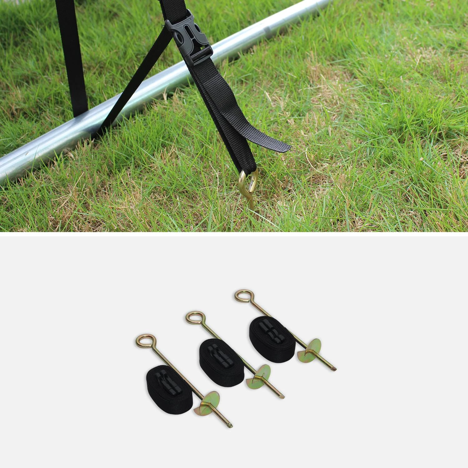 Trampoline 250 Cm Avec Pack D'accessoires Couleur : Gris 6 Trampoline 250 Cm Avec Pack D'accessoires Couleur : Gris â Image 6