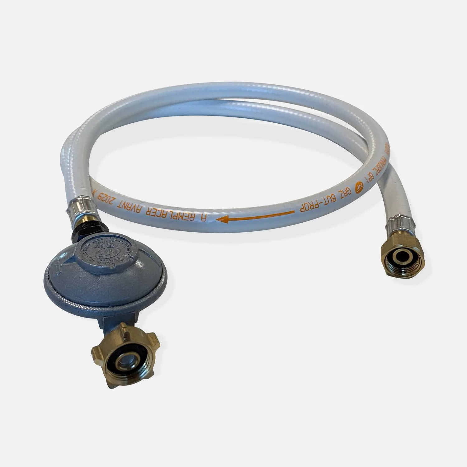 Kit Tuyau Flexible De Gaz + Détendeur Butane 1 Kit Tuyau Flexible De Gaz + Détendeur Butane