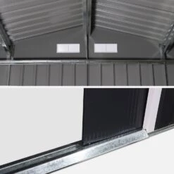 Abri De Jardin Métal 7,06m² -Mobilier de maison MS706GY 04