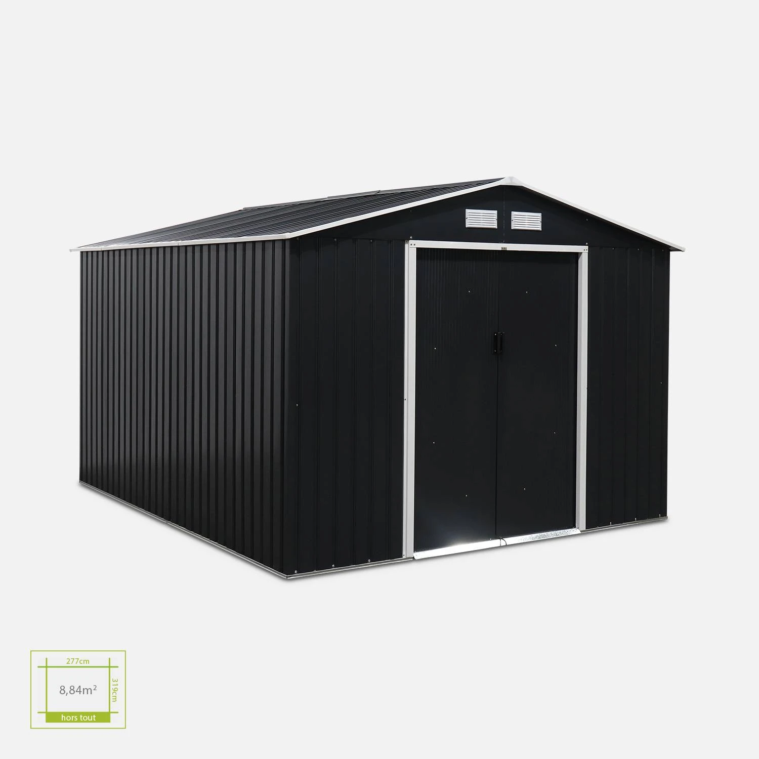 Abri De Jardin Métal 8,95m² 2 Abri De Jardin Métal 8,95m² – Image 2
