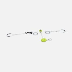 Tyrolienne Enfants Avec Balançoire Disque 30m -Mobilier de maison PSZL30GRE 04