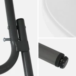 Table Mange Debout Pliable Avec Housse De Protection (lot De 2) Couleur : Noir -Mobilier de maison RECPL80X2BKCOV 03