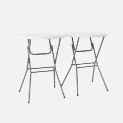 Table Mange Debout Pliable (lot De 2) -Mobilier de maison RECPL80X2 01