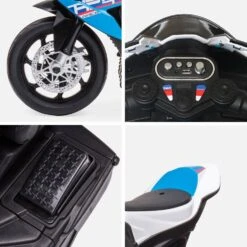 Moto électrique Enfant BMW HP4 6V, 1 Place Couleur : Bleu -Mobilier de maison ROCMOTOBMW6BLU 04