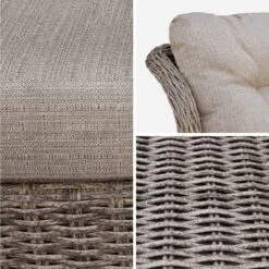 Fauteuil De Jardin Avec Repose Pieds Résine Tressée Ronde (lot De 2) 13 Fauteuil De Jardin Avec Repose Pieds Résine Tressée Ronde (lot De 2) -Mobilier de maison RWH2KINGGY 05