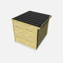 Abri De Jardin Bois 6,48m², Sapin Du Nord Traité Autoclave Ep.27mm -Mobilier de maison WSAF25X2NAT 03