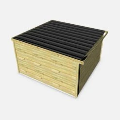 Abri De Jardin Bois 13m², Sapin Du Nord Traité Autoclave Ep.27mm 8 Abri De Jardin Bois 13m², Sapin Du Nord Traité Autoclave Ep.27mm -Mobilier de maison WSAF33X33NAT 04