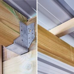 Abri De Jardin Bois 20,3m², Sapin Du Nord Traité Autoclave Ep.27mm -Mobilier de maison WSAF42X42NAT 05