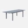 Table De Jardin Extensible Aluminium 8 Places Couleur : Gris