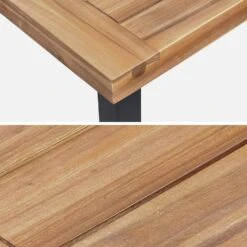 Table Intérieur / Extérieur Bois Et Métal + 4 Chaises En Corde Empilables Couleur : Beige 12 Table Intérieur / Extérieur Bois Et Métal + 4 Chaises En Corde Empilables Couleur : Beige -Mobilier de maison ac150kd4rpbg c51b8114bb265a2f41c6c2b6adb2b7cf