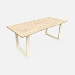 Table De Jardin 6 Places En Bois Avec Bancs Couleur : Ivoire 11 Table De Jardin 6 Places En Bois Avec Bancs Couleur : Ivoire -Mobilier de maison ac180setivose 72a4fb27fc5c02776da8afb8d2fb372e