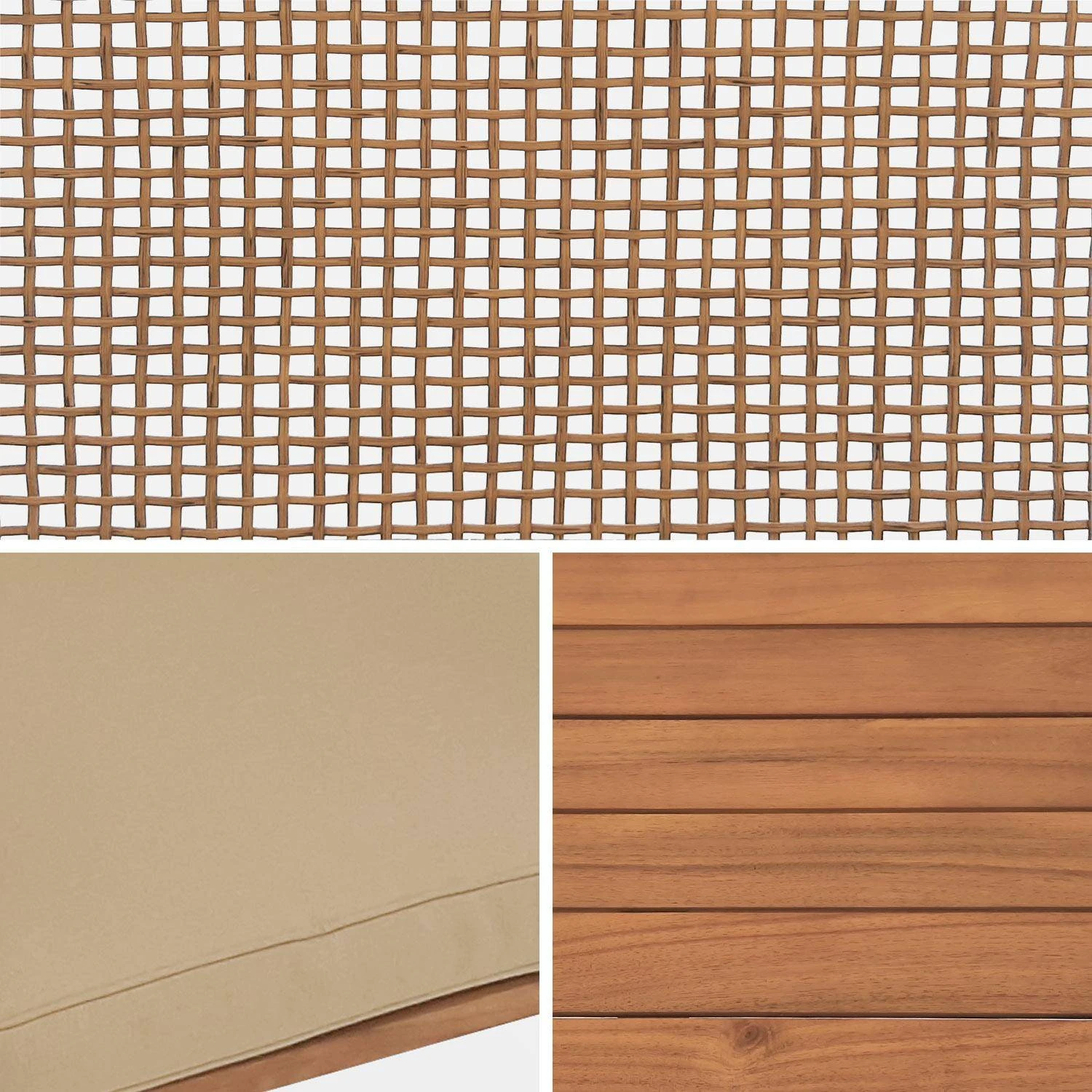 Salon De Jardin Bois Et Cannage 4 Places 9 Salon De Jardin Bois Et Cannage 4 Places â Image 9